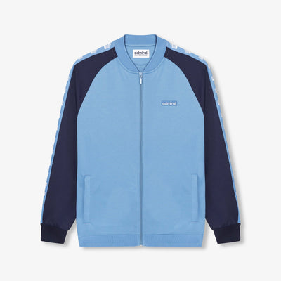 Barnes Bomber Track Top - Sky Blue/Navy