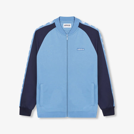Barnes Bomber Track Top - Sky Blue/Navy