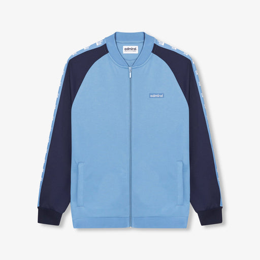 Barnes Bomber Track Top - Sky Blue/Navy