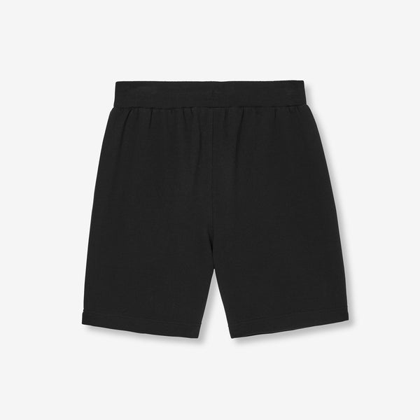 Ashton Embroidered Sweat Shorts - Black