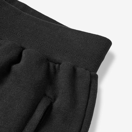 Ashton Embroidered Sweat Shorts - Black