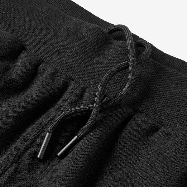 Ashton Embroidered Sweat Shorts - Black