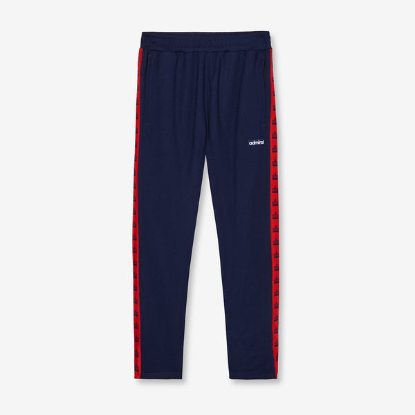 Enville Repeat Tape Track Pants - Navy/Red