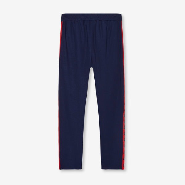 Enville Repeat Tape Track Pants - Navy/Red