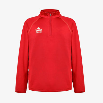 React Training 1/4 Zip Juniors - Red