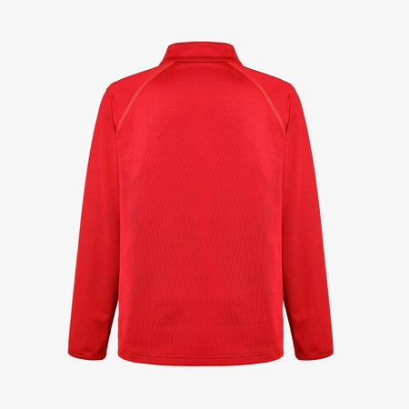 React Training 1/4 Zip Juniors - Red