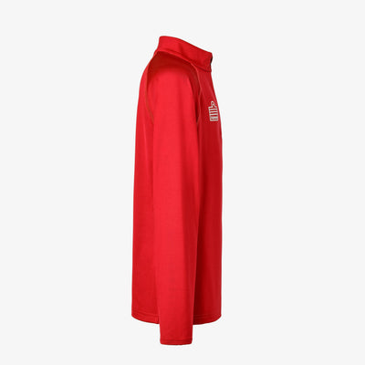 React Training 1/4 Zip Juniors - Red