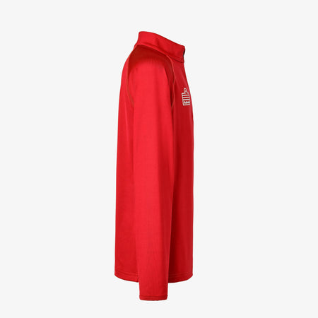 React Training 1/4 Zip Juniors - Red