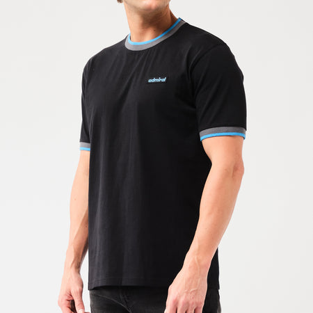 Neal Ringer T-Shirt - Black