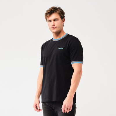 Neal Ringer T-Shirt - Black