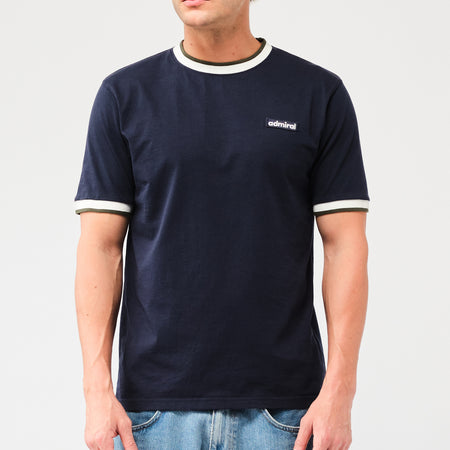 Neal Ringer T-Shirt - Navy