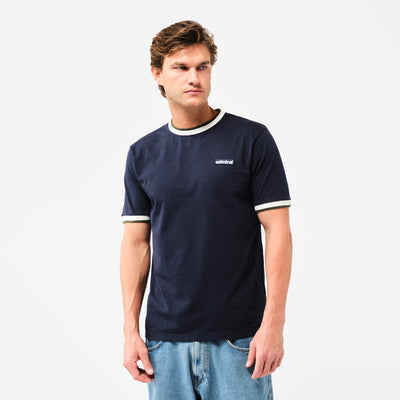Neal Ringer T-Shirt - Navy