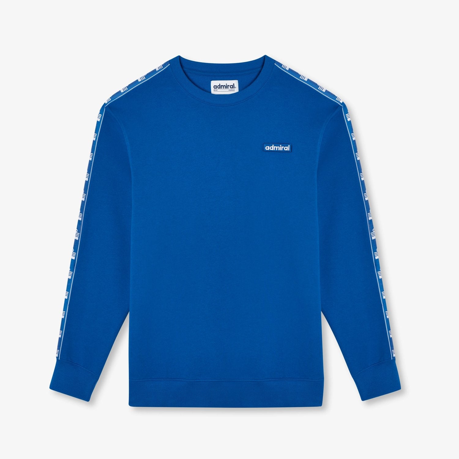 Alton Repeat Tape Sweatshirt | Royal Blue/White | Admiral Sports