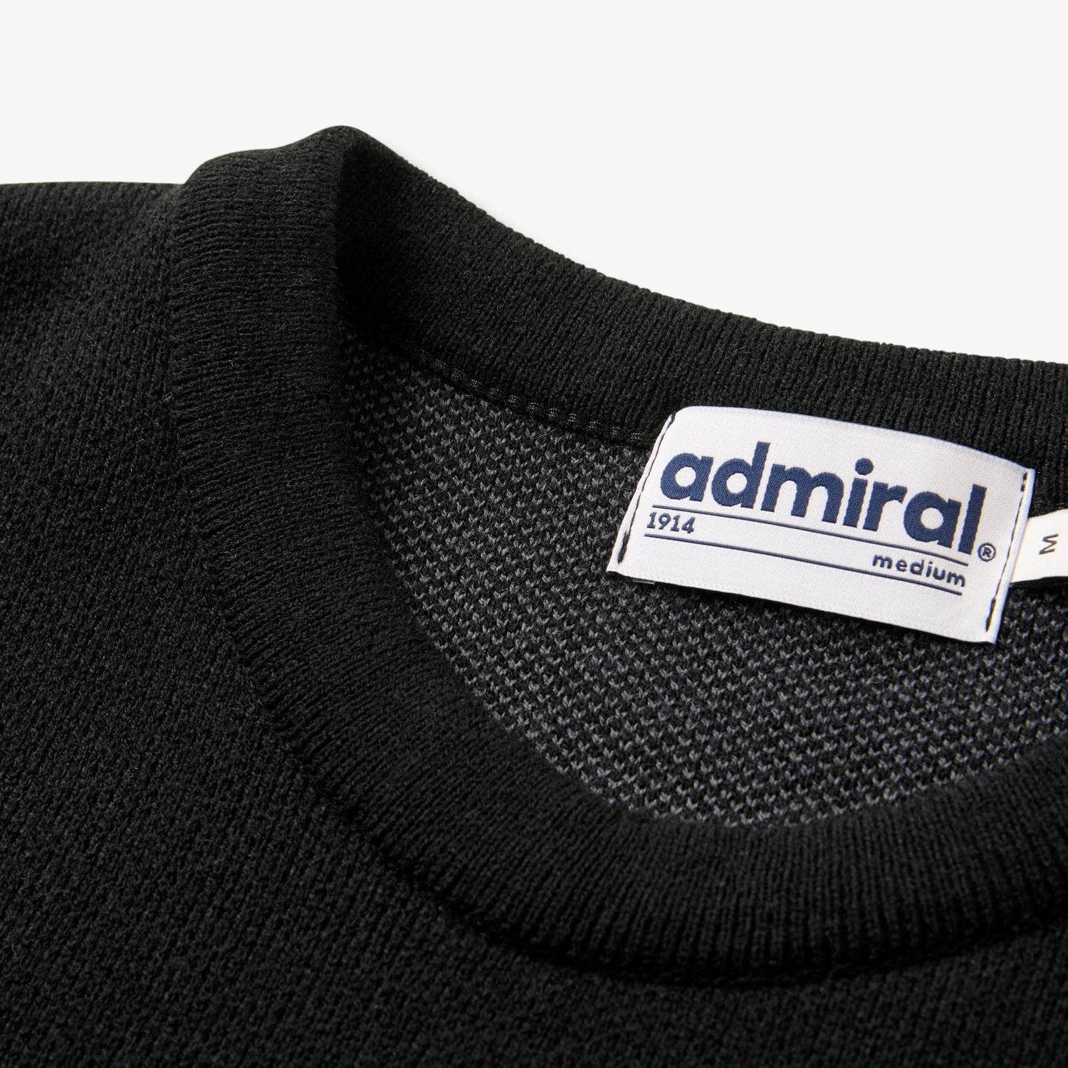 Latchford Admiral Knitted Sweatshirt | Mens Jumper | Black