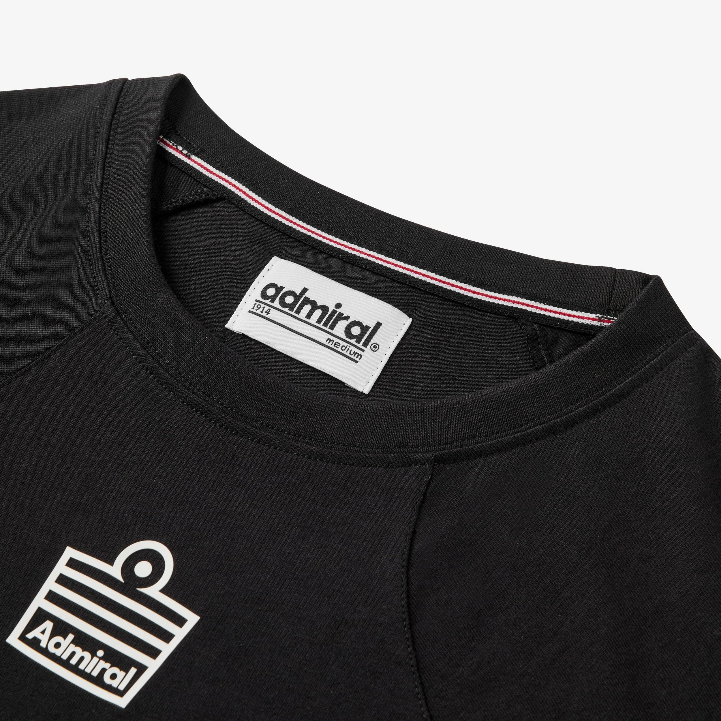 Panel T-Shirt - Black - Admiral Sports