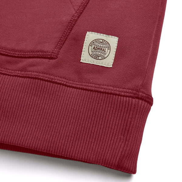 ASGco. Circle Chain Stitch Logo Hoodie - Pondicherry Red