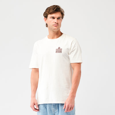 Admiral Ensign T-Shirt - Off-White/Brown