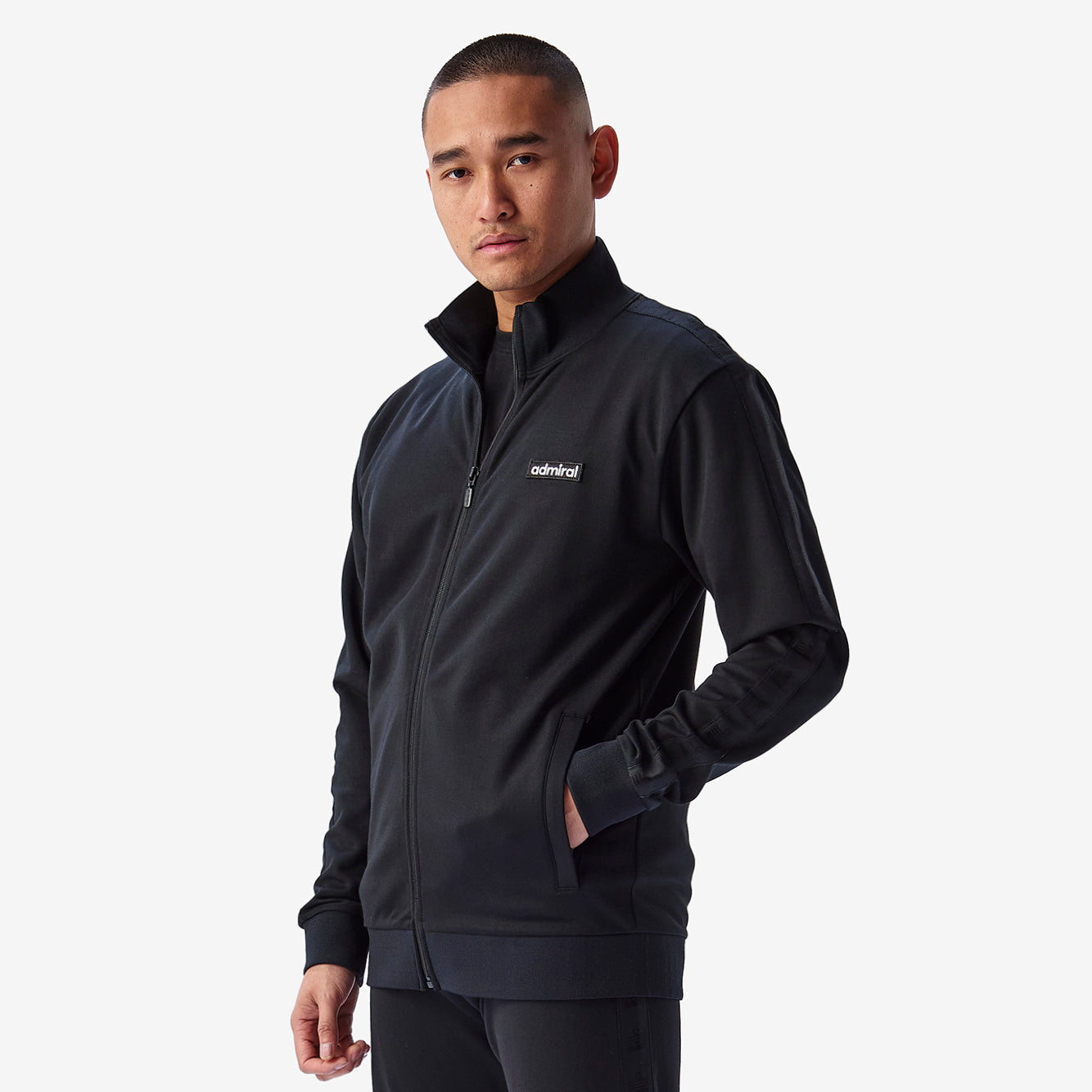 Coles Repeat Tape Track Top - Black - Admiral Sports