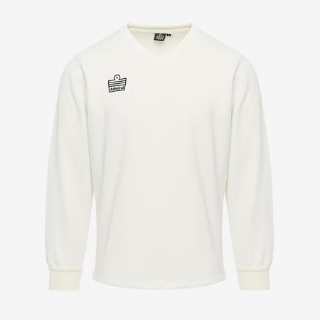 Cricket LS Playing Sweater - White