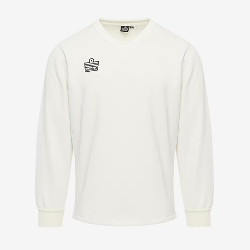 Cricket LS Playing Sweater - White