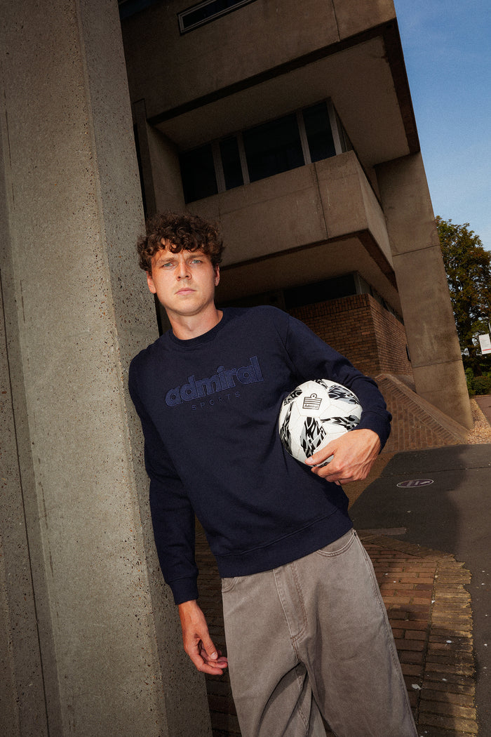 Kennedy Admiral Graphic Sweatshirt - Navy