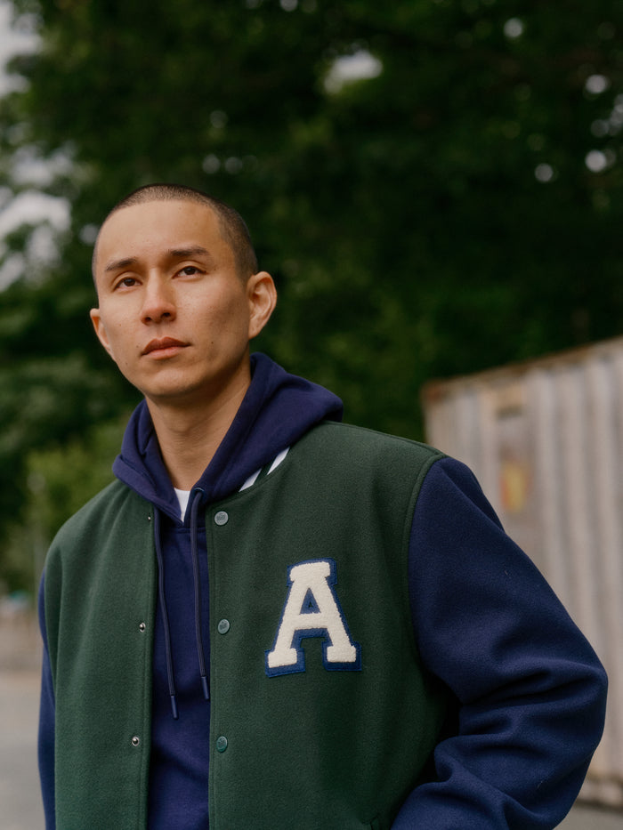 Lincoln Varsity Jacket - Dark Green