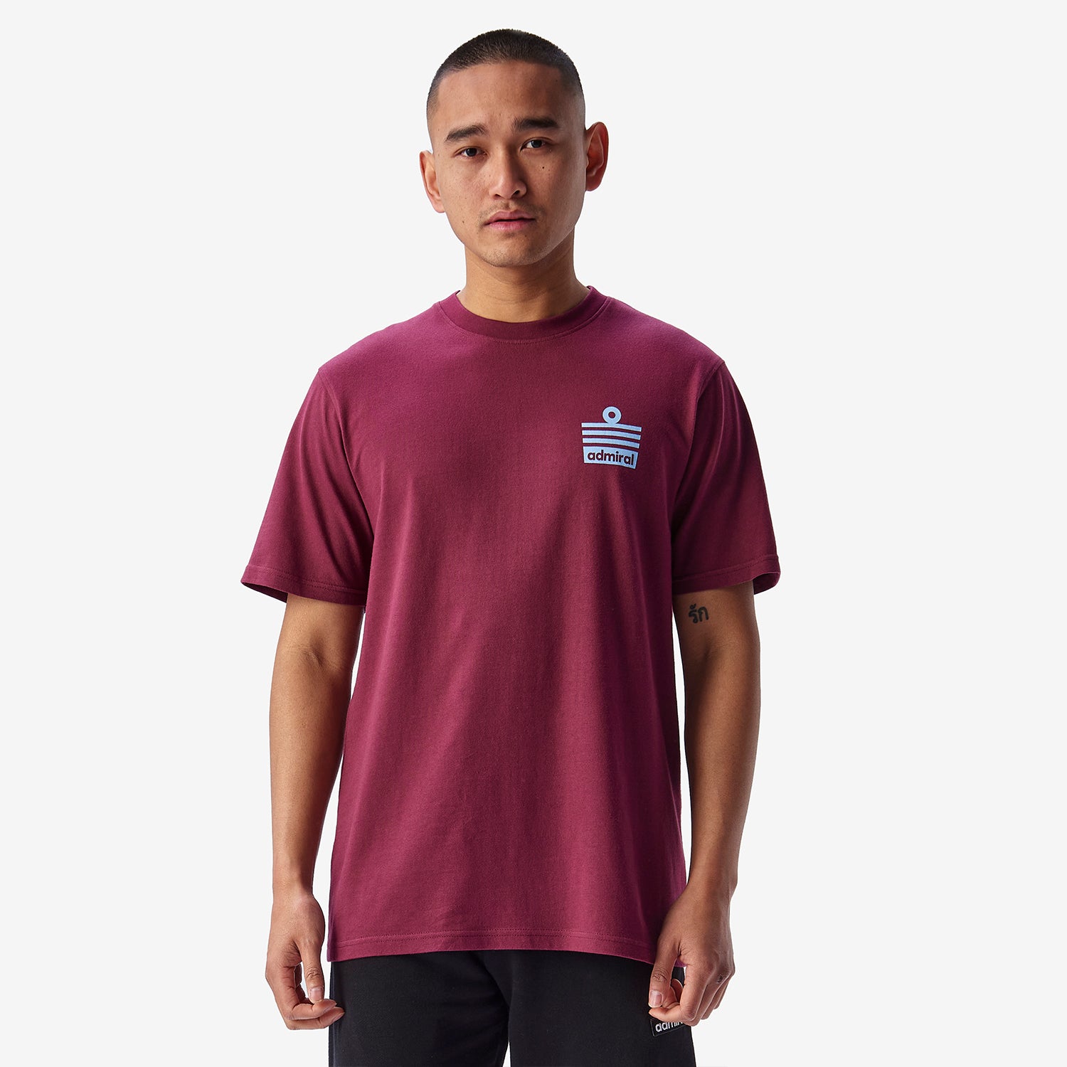 Denzell Ensign T-Shirt - Burgundy - Admiral Sports