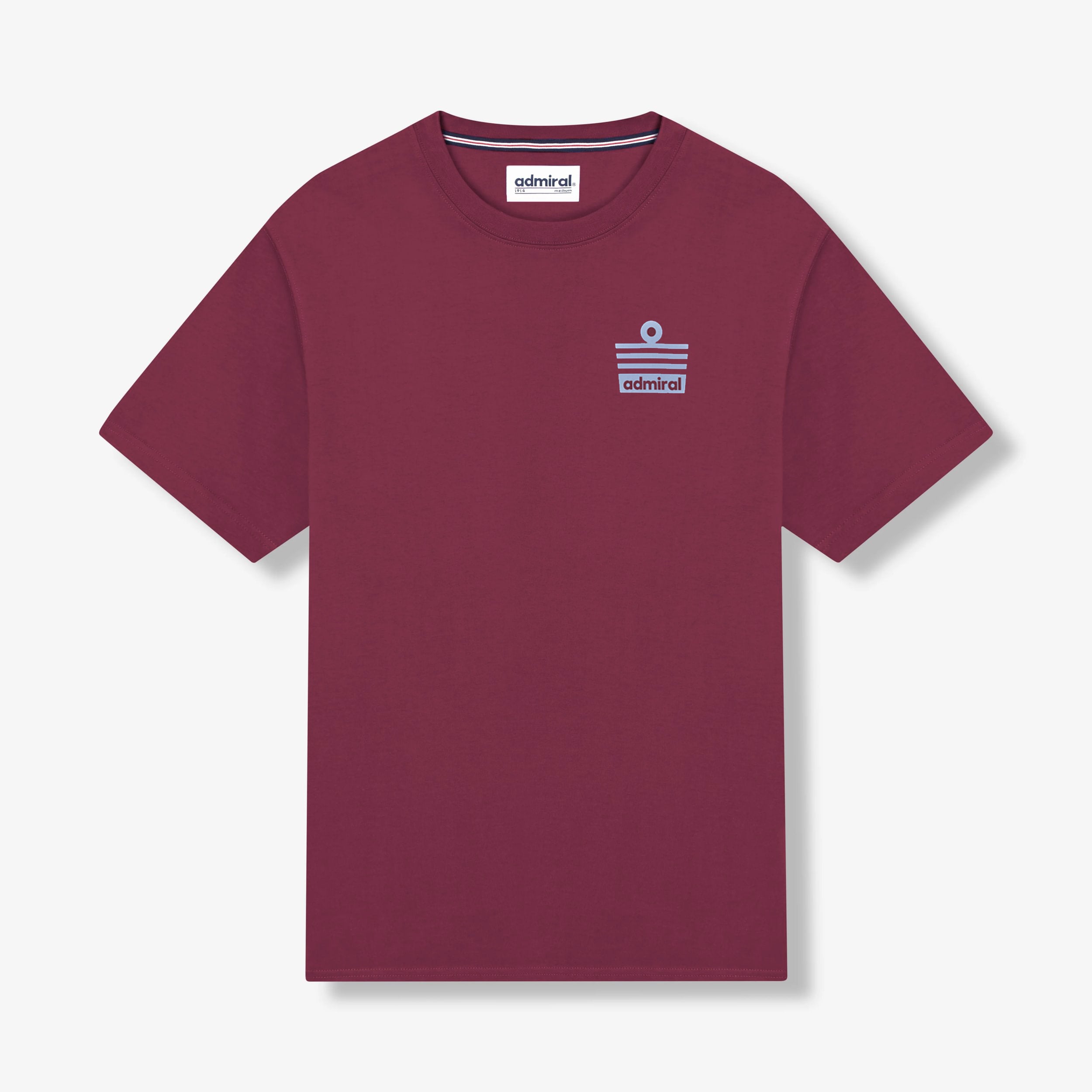 Admiral バーガンディ Tシャツ Sサイズ Admiral Ensign T-Shirt - Burgundy/Sky - Admiral Sports