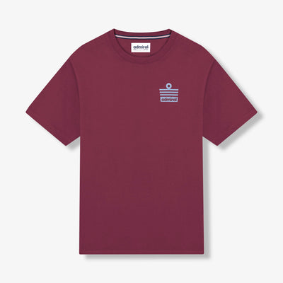 Admiral Ensign T-Shirt - Burgundy/Sky