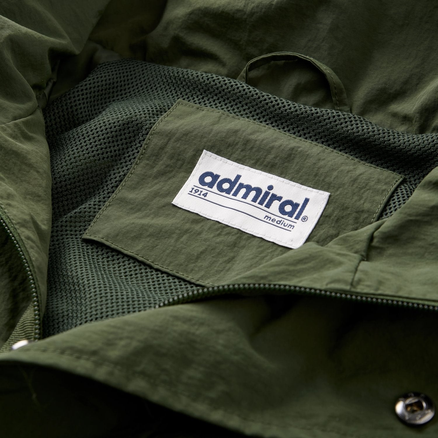 Osman Admiral Full Zip Jacket | Mens Coat | Green - Admiral Sports