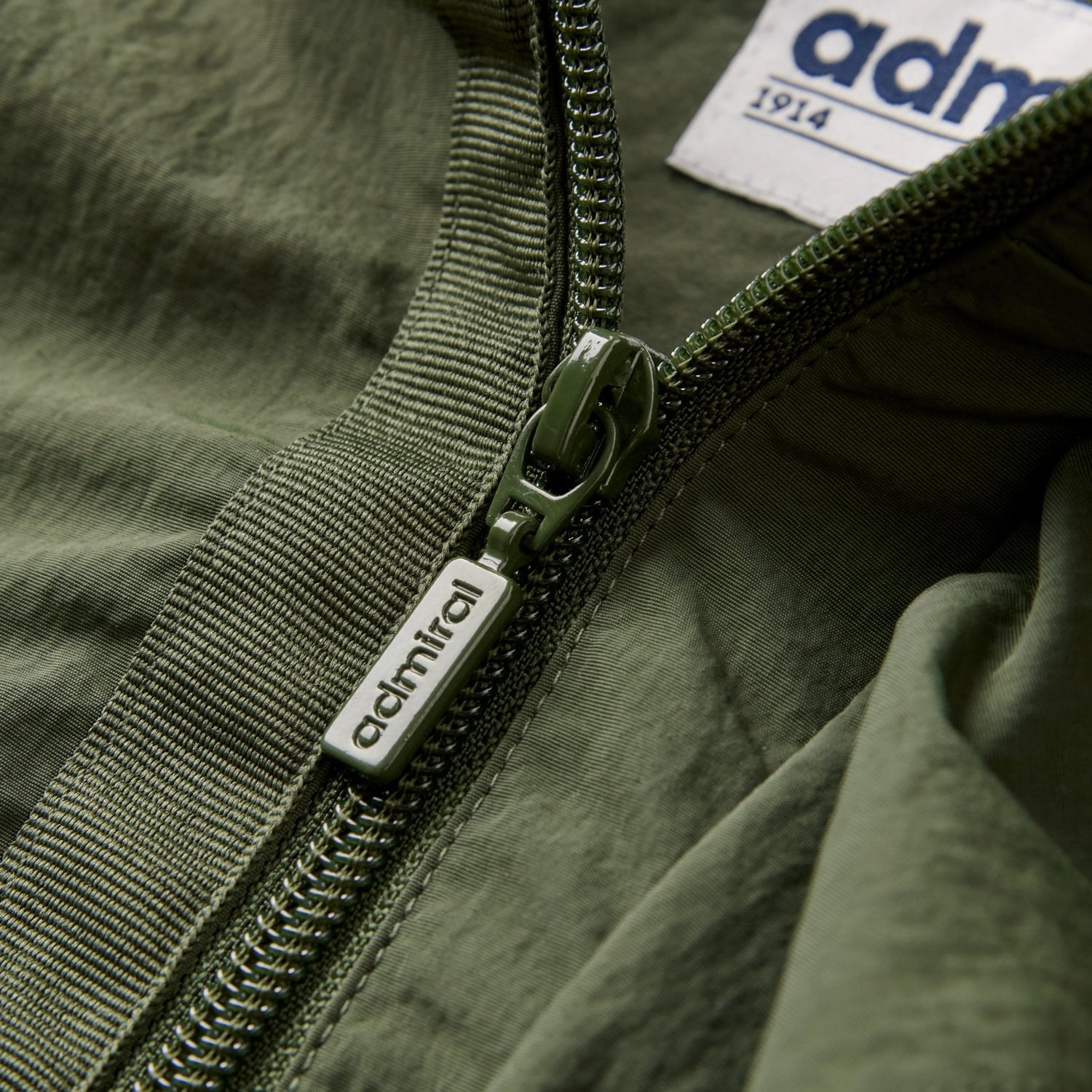 Osman Admiral Full Zip Jacket | Mens Coat | Green - Admiral Sports