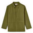 Deacon Herringbone Overshirt - Hone Green