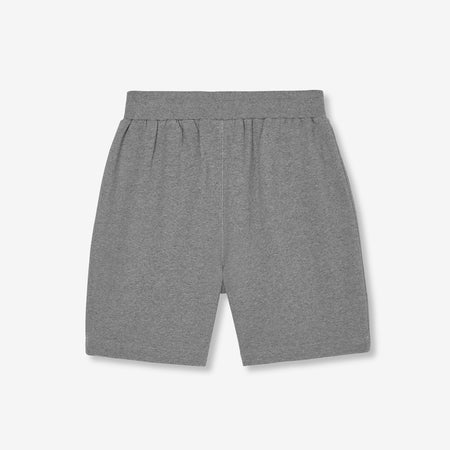 Ashton Embroidered Sweat Shorts - Grey Marl