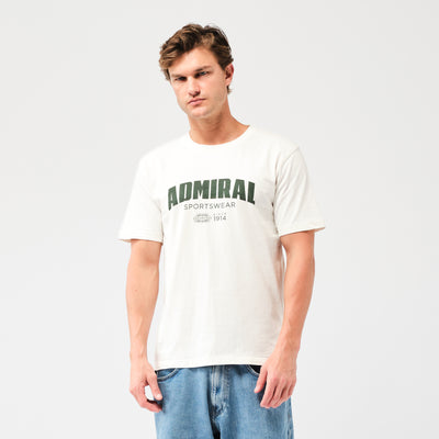 Admiral Globe T-Shirt - Off-White