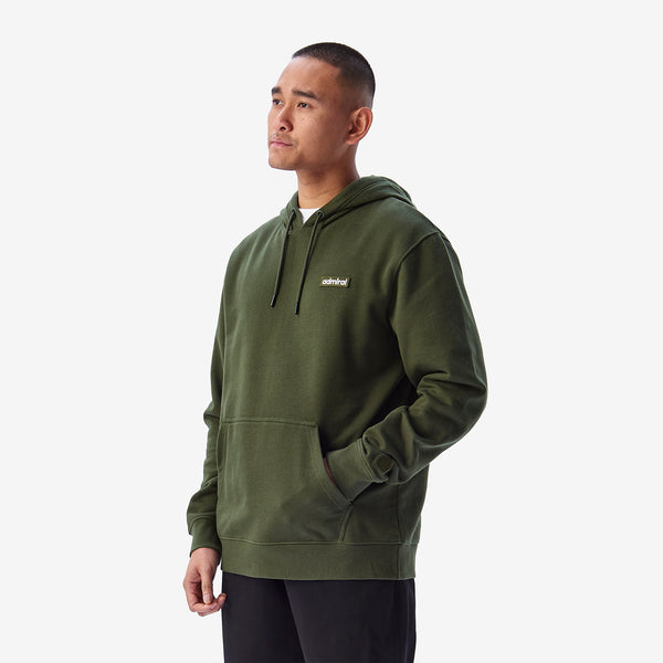 Harcourt Embroidered Hoodie - Dark Green