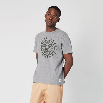 The Green Tiger T-Shirt - Condor Grey Marl