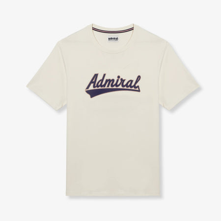 Admiral Script T-Shirt - Off-White