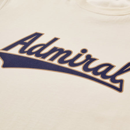 Admiral Script T-Shirt - Off-White
