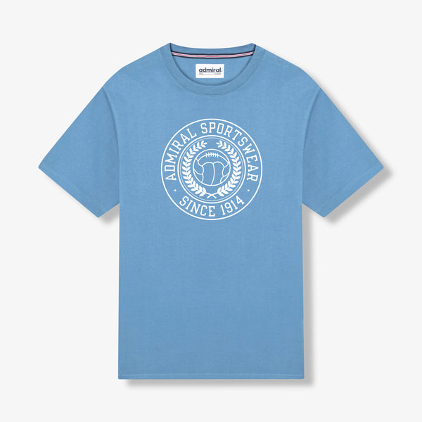 Admiral ブルー Tシャツ LLサイズ Admiral Laurel Crest T-Shirt - Sky - Admiral Sports