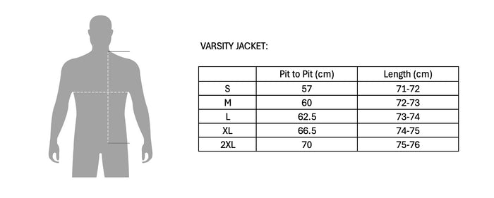 Lincoln Varsity Jacket - Black