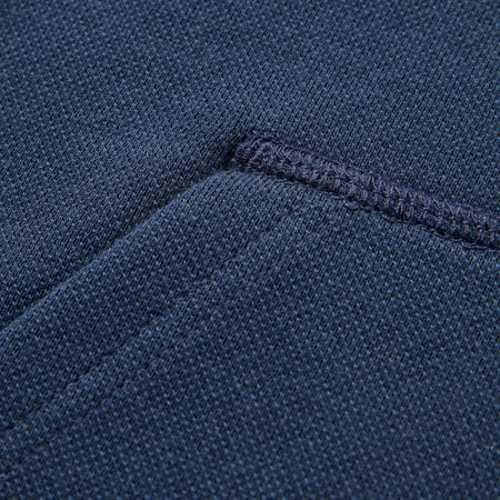 Clemence Pique Hoodie - Navy