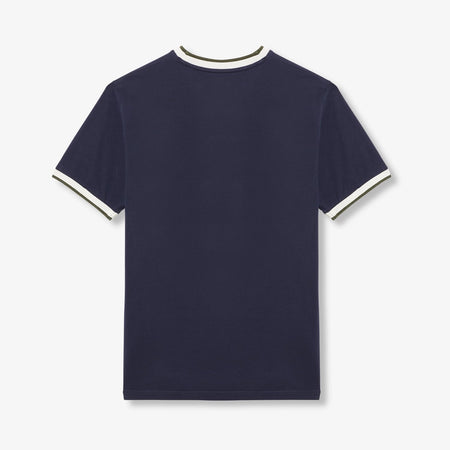 Neal Ringer T-Shirt - Navy