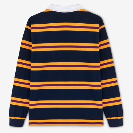Grafton Rugby Shirt - Midnight Navy with Band Stripe
