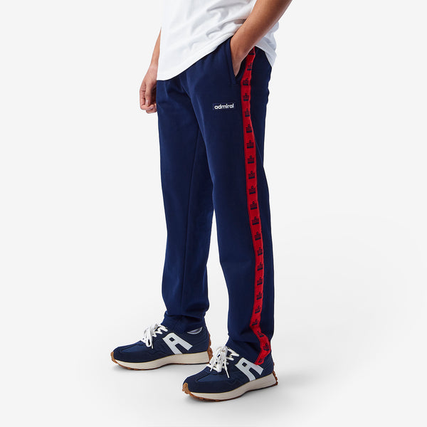 Enville Repeat Tape Track Pants - Navy/Red