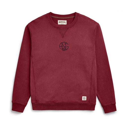 ASGco. Circle Chain Stitch Logo Sweatshirt - Pondicherry Red