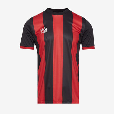 Striped SS Football Shirt - Red/Black