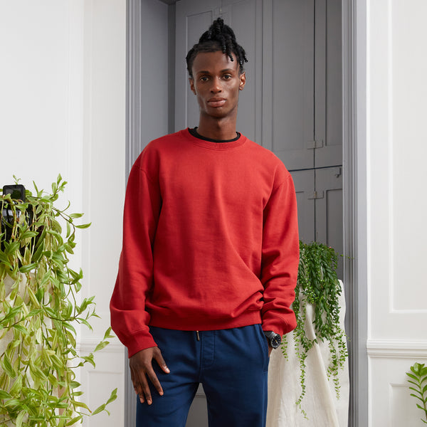 Admiral Lawton Sweatshirt - Men's Sportswear Jumper - Ruby Red