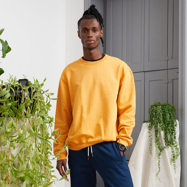 Admiral Lawton Sweatshirt - Men's Sportswear Jumper - Golden Ochre Yellow