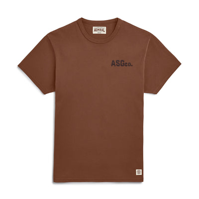 ASGco. Strip Logo T-Shirt - Latham Brown