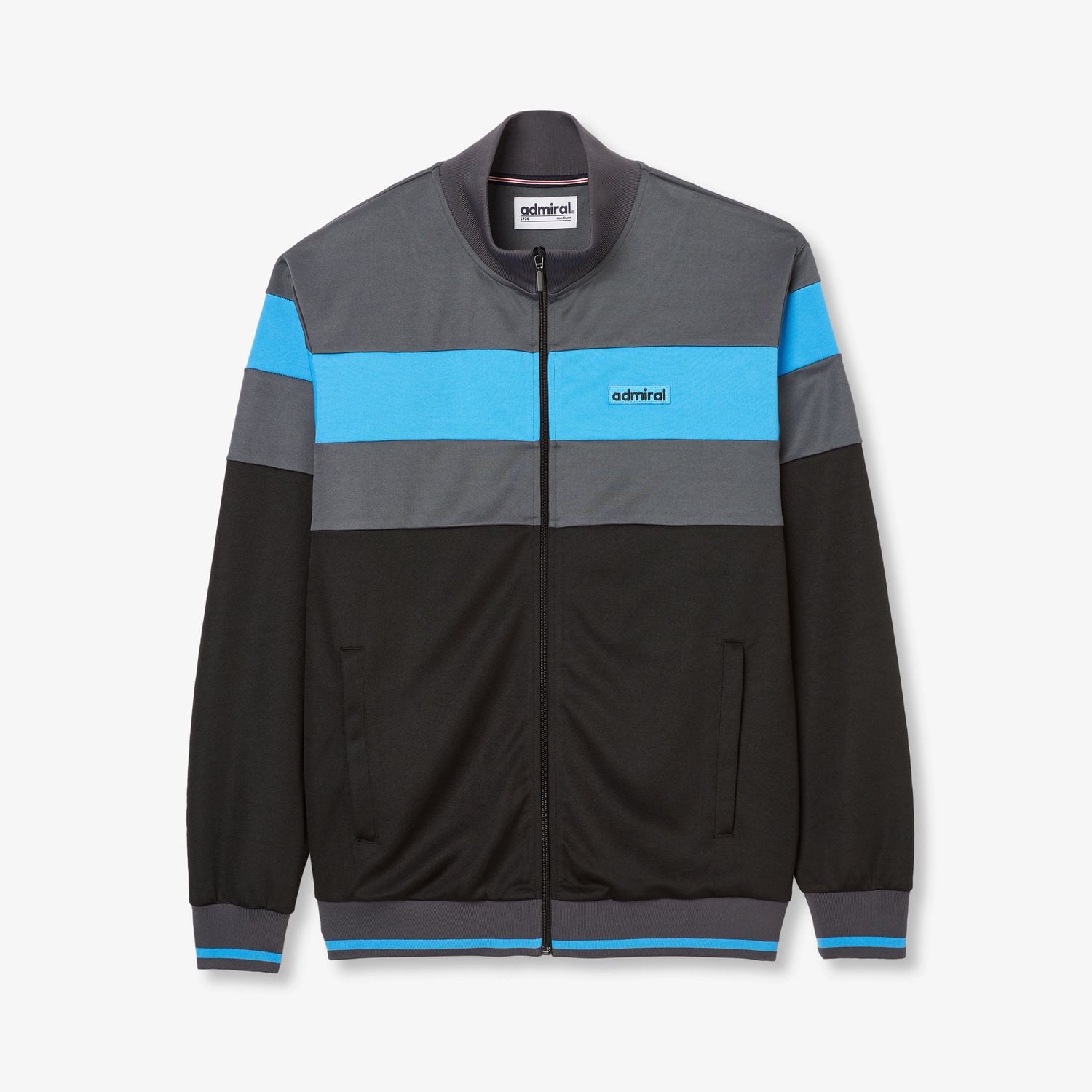 Canton Admiral Retro Track Top | Mens Jacket | Black - Admiral Sports